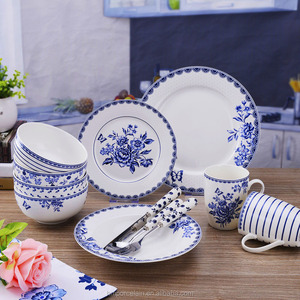 Azul a rayas 9 "de cerámica grande de ensalada de Pasta tazones de sopa <span class=keywords><strong>Ramen</strong></span> tazón - Product Image 5
