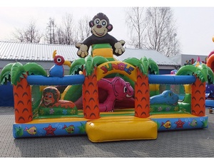 <span class=keywords><strong>2025</strong></span> nóng rừng chủ đề Lạm Phát động vật trả lại công viên trẻ em hạnh phúc nhảy nhà với Slide bên trong - Product Image 1