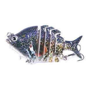 Señuelo de pececillos de ojos 3D de alta calidad, Isca Artificial, múltiples segmentos, hundimiento lento, 6 ondas, Swimbait, plástico duro articulado <span class=keywords><strong>Bai</strong></span> - Product Image 2
