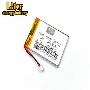 Штекер <span class=keywords><strong>2</strong></span>,5-<span class=keywords><strong>2</strong></span> P 505575 3000 mah <span class=keywords><strong>3</strong></span>,7 v перезаряжаемая lipo батарея солнечная литий-ионная полимерная литиевая батарея с PCM - Product Image 2