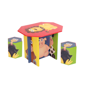 Neues Design Klapp karton Pilz Tisch und Stühle für Kinder Papier möbel Papp stuhl - Product Image 1