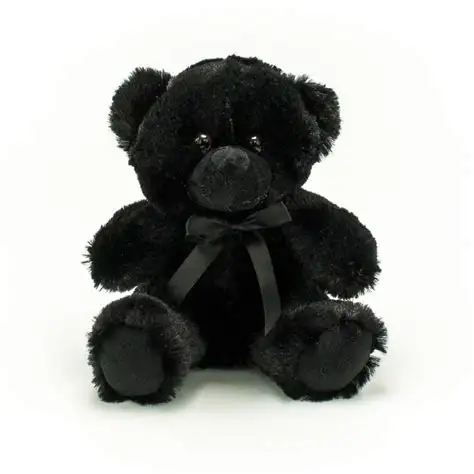 Best Made Toy Cute Sitting Black Bear Stuffed Animal Plush Teddy Bear Toy Stuffed Animal