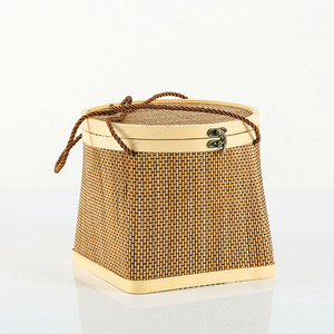 Cestas de Almacenamiento de Bambú Natural Ecológicas Personalizadas al por Mayor, con Asas y Tapas, Diseño Multifuncional para Alimentos, <span class=keywords><strong>Bebés</strong></span> y Pan - Product Image 4