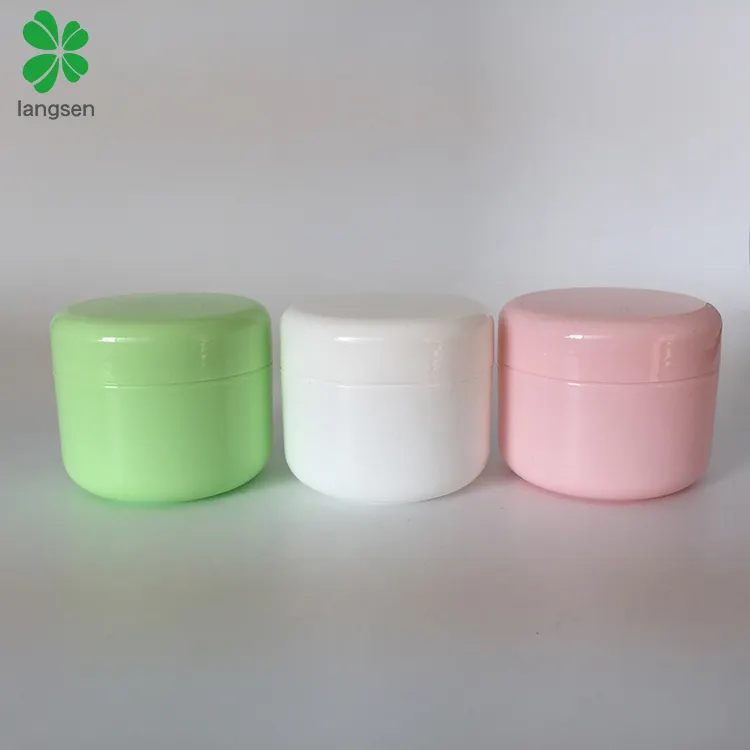 थोक polypropylene 50 ग्राम/2 oz प्लास्टिक कॉस्मेटिक जार के लिए क्रीम, BPA मुक्त पर्यावरण के अनुकूल कॉस्मेटिक क्रीम कंटेनर