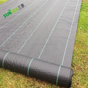 Tapis de mauvaises herbes en plastique tissé 90g pour les pépinières et les serres pour empêcher la croissance des mauvaises herbes <span class=keywords><strong>tissu</strong></span> de paysage de jardin - Product Image 2