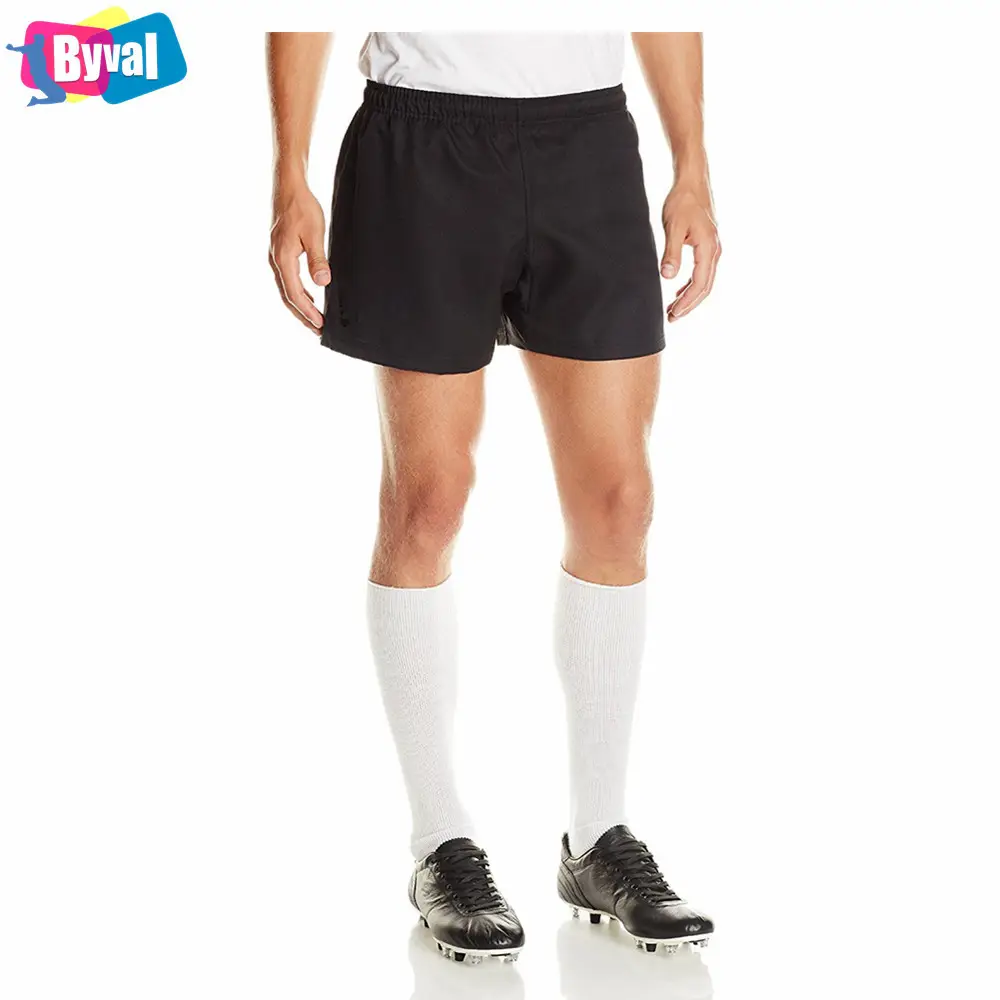 Byval Rugby Shorts Groothandel Leeg Sport Jersey Custom Team Speler Naam Elastische Polyester Tailleband Broek