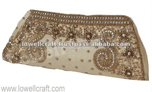 กระเป๋าคลัทช์ทำด้วยมือกำมะหยี่สำหรับผู้หญิงกระเป๋าเงินกระเป๋าคลัทช์สำหรับผู้หญิงของขวัญแต่งงานมีลวดลายหิน - Product Image 2