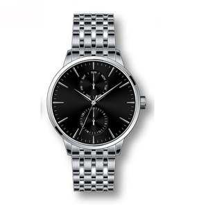 패션 남자 가죽 스트랩 OEM 스테인리스 시계 - Product Image 5