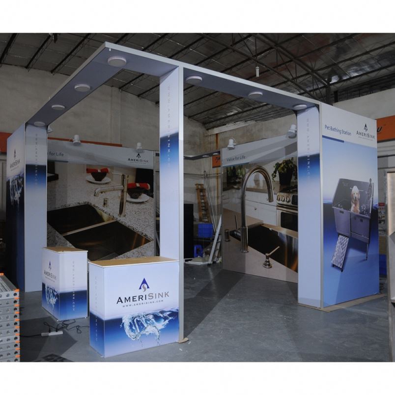 Portable Design Moderne Pas Cher Prix Personnalisé Réutilisable De Haute Qualité Modulaire Stand D'exposition