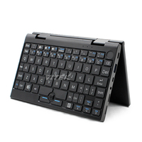 Mini Tablet PC de 7 Pulgadas con Teclado Retroiluminado OGS, Pantalla de 360 Grados de Rotación, Diseño 2 en 1 con Marco Metálico Delgado