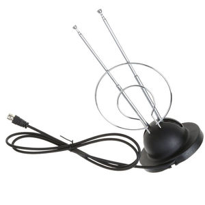 <span class=keywords><strong>Antena</strong></span> de <span class=keywords><strong>TV</strong></span> Digital para Interiores con Orejas de Conejo, Receptor de <span class=keywords><strong>Antena</strong></span> HDTV, Señal VHF UHF con Cable <span class=keywords><strong>Coaxial</strong></span> - Product Image 4
