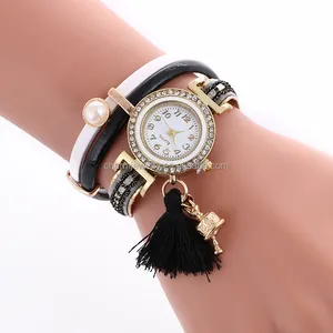 2017 Neue modische Damen uhren Weave Wrap Leder armbanduhr für Damen BWL223