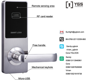 Serrure de porte numérique électronique étanche de marque YGS pour Airbnb, écran de mot de passe, Tuya TTlock, serrures intelligentes pour appartements et maisons - Product Image 6