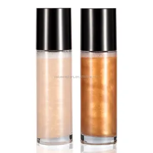 Glitter Oro Shimmer Liquido Dello Spruzzo di Trucco Highlighter Spray Private label Corpo Shimmer Spray