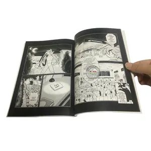 Libro de cómics para adultos, funda blanda con estampado personalizado en inglés