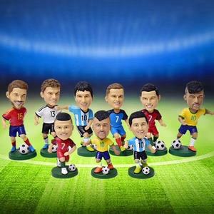 FUßBALL FUßBALL PLAYER STERN THOMAS MULLER LIONEL ANDRES MESSI BOBBLE KOPF STATUE