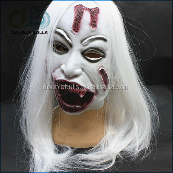 Masque Halloween Effrayant Tête Complète Vampire – Latex Réaliste Pour Adultes – Accessoire Costume Fête Et Cosplay