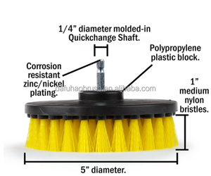 เส้นผ่านศูนย์กลาง5นิ้วสีเหลือง Power Scrub เจาะแปรง - Product Image 4