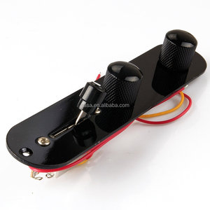 <span class=keywords><strong>Telecaster</strong></span> cargado 3-way Switch Placa de Control Tele guitarra, negro, 3Way1V1T BK - Product Image 1