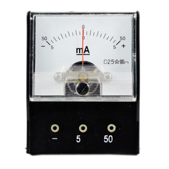 Gelsonlab HSPE-057 начальной школы Milliammeter Постоянный ток:-5mA-0-5mA/50mA-0-50mA