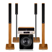 Système Home Cinéma 5.1 canaux 2017 Nouveau Amplificateur de Puissance Hi-Fi Bluetooth avec Entrée Coaxiale et Subwoofer FM