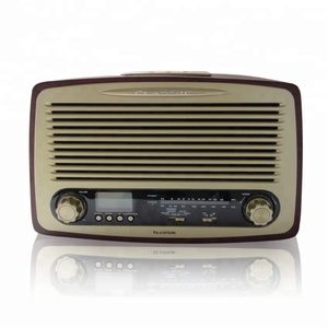 Retro In Legno Orologio giradischi Radio con display LCD e <span class=keywords><strong>Jack</strong></span> <span class=keywords><strong>per</strong></span> le <span class=keywords><strong>cuffie</strong></span> - Product Image 1