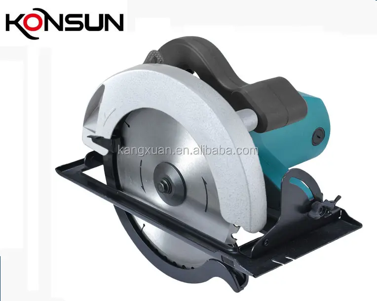 KONSUN 83212 Alat Listrik 1800W 9 Inci 235Mm Listrik Dijalin Dgn Tali Circular Saw Memotong Kayu Melihat