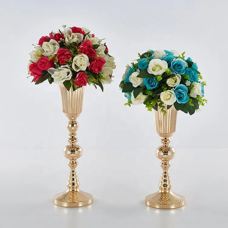 striation flower vase for wedding decoration