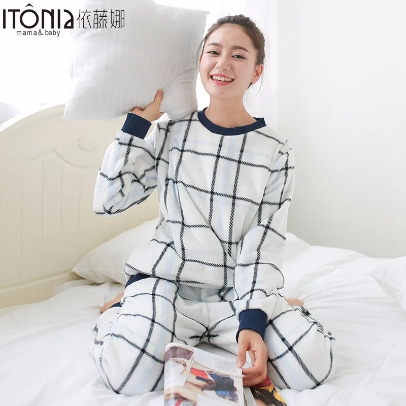 Пижамы для кормления грудью на заказ из фланели