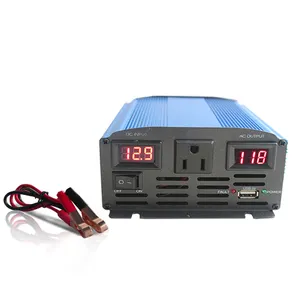 Off grid 50hz solare inverter 12v dc a 220v ac 300w 600w 1000w 1500w 2000w 3000w onda sinusoidale pura inverter con display