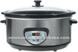 lenta eléctrica digital, 6.5QT, 8.0QT, Cubierta exterior de acero inoxidable/utensilios de <span class=keywords><strong>cocina</strong></span>/electrodomésticos/<span class=keywords><strong>sous</strong></span> <span class=keywords><strong>vide</strong></span> - Product Image 2