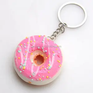 Groothandel Nieuwe Mode Leuke Donut Siliconen Sleutelhanger