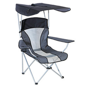 Chaise pliante d'extérieur, 1 pc, pour camping de pêche, avec parasol - Product Image 1