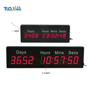 10 digit 2.3 inch led days, hours, minutes, seconds countdown timer