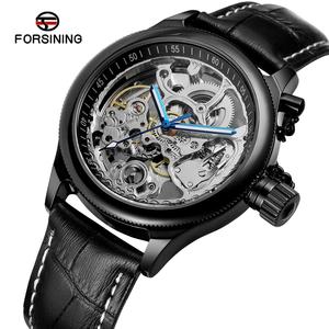 Nouvelle montre Reloj Productor pour homme, personnalisable, couleur or et argent, squelette, automatique, mécanique, analogique, avec réserve de marche - Product Image 6