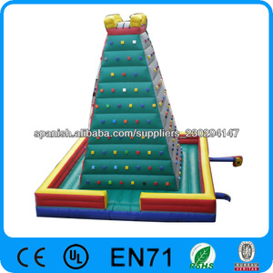 Giant colorido inflable al aire libre de la pared de <span class=keywords><strong>escalada</strong></span> para adultos / juegos de deportes inflables - Product Image 1
