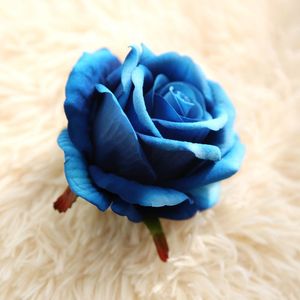 9cm Hot Sale Gefälschte Flanell Stoff Blumen Köpfe <span class=keywords><strong>Bulk</strong></span> Seide Rose Künstlicher Blumen kopf für Hochzeits feier Home Decoration