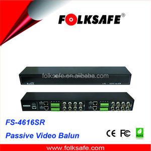 16- kênh thụ động video balun trung tâm, màu đen mạ kẽm nhà ở, folksafe fs-4616sr mô hình - Product Image 3