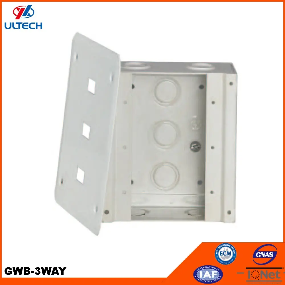 Canada Popular GWB Steel Metal Square Knockout Screw-On Cover Electric Junction Box