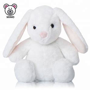 Nhãn Hiệu riêng Đáng Yêu Trắng Bunny Rabbit Sang Trọng Mềm Mại Đồ Chơi Thời Trang Mới 2019 Quà Tặng Lễ Phục Sinh Dễ Thương Dài Tai Sang Trọng Thú Nhồi Bông Thỏ đồ chơi