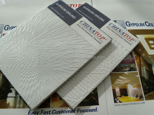 <span class=keywords><strong>Plafond</strong></span> acoustique de gypse, <span class=keywords><strong>faux</strong></span> <span class=keywords><strong>plafond</strong></span>, <span class=keywords><strong>plafond</strong></span> de plâtre 7mm - Product Image 2