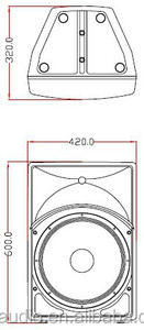 Scatola per altoparlanti in plastica da 12" - Product Image 3