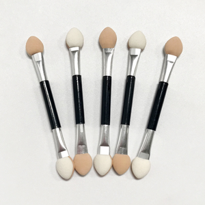 Chuyên nghiệp dùng một lần dual-hai mặt hình bầu dục <span class=keywords><strong>Eyeshadow</strong></span> bàn chải Sponge-Tipped trang điểm Applicator cho bóng mắt ứng dụng - Product Image 4