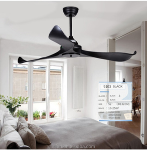 52 Inch Phong Cách Công Nghiệp Nhựa Quạt Trần ABS Nhựa Blades Đồng Tinh Khiết Dây DC Động Cơ Với Điều Khiển Từ Xa Chuyển Đổi Khách Sạn Người Hâm Mộ - Product Image 2