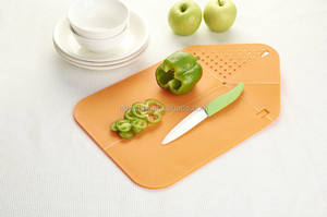 Multi-función plegable tabla de picar tiene 3 método plegadora tablero plástico chopping board más conveniente - Product Image 2