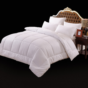 Premium otel keten kral tüm sezon orta sıcaklık katı beyaz % 100% pamuk otel kapak aşağı geçirmez otel nevresim ekle - Product Image 6