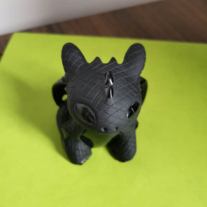 Meubles en obsidienne noire, édition, sans dents, Dragon, fait à la main, la nuit, furie, le mignon, dragons - Product Image 3