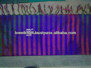 Fashion Accessories Indian Silk 100% Scarf Silk Hijab <b>Shawl</b> Stole Made in India 100% Indian Silk Designer Scarf - Product Image 2