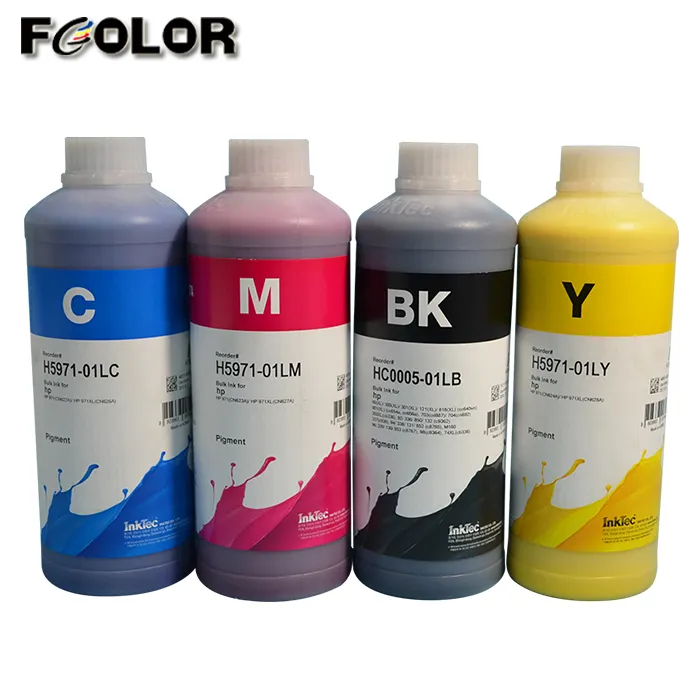 Import aus Korea Inktec Water proof Bulk Ink Pigment Ink für HP 970 971 Inkjet Ink