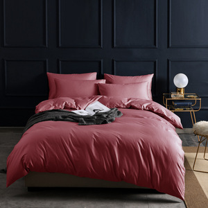 Vente en gros d'usine de drap de lit en tissu satiné de coton égyptien de luxe ensemble de housse de <span class=keywords><strong>couette</strong></span> 60s 100% 300tc style moderne du fournisseur chinois - Product Image 3